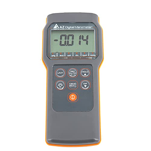 AZ82062 Portable Differential Pressure Gauge 6 psi Digital Manometer