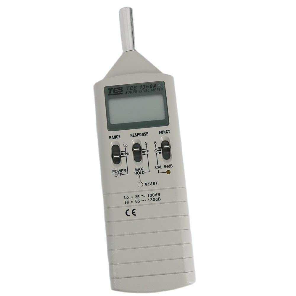 TES-1350A Sound Level Meter A and C Frequency Weighting 0.1dB Resolution Portable Noise Tester 35 to 130dB