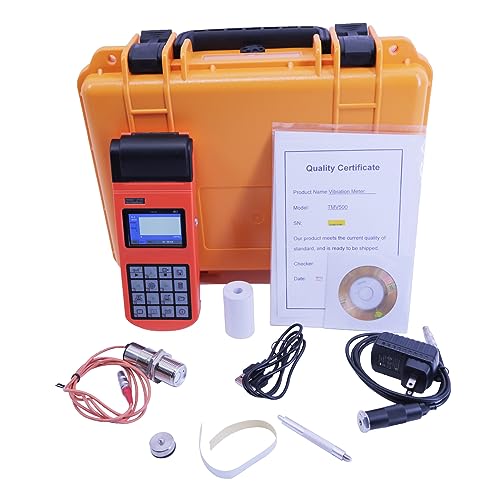 TMV500 Portable Vibration Meter Multifunctional Vibrator Speed Meter Rotational Speed Meter