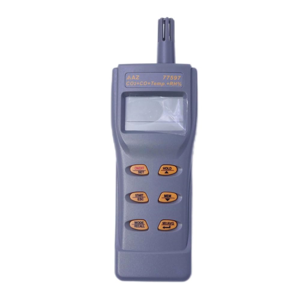 AZ77597 Combo Portable CO CO2 Temperature Humidity Data Logger Carbon Dioxide Recorder Combo IAQ Meter