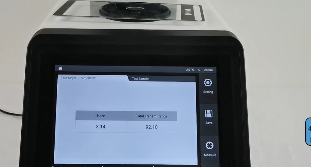 TH-100 Haze Meter ASTM D1746 Opacity Tester for Plastic Film