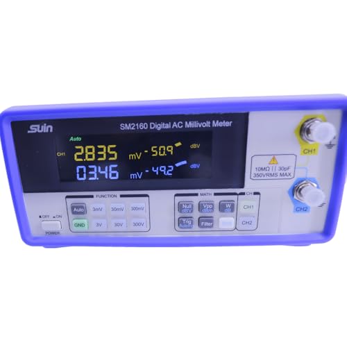 SM2160 Voltage Tester Millivolt Meter Digital AC Millivoltmeter Frequency Measurement Range 5Hz ~ 6MHz