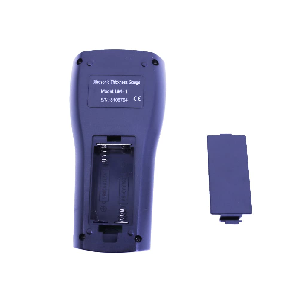 UM-1 Digital Ultrasonic Thickness Gauge 0.1mm Resolution P-E Mode Thickness Tester 0.8mm-100mm with PT-08 Probe