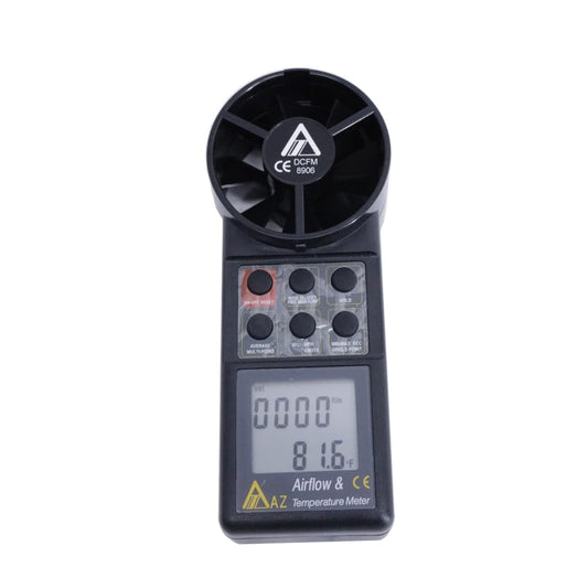 AZ8906 Digital Anemometer Air Velocity Temperature Meter Wind Speed Tester 0.4~30m/s