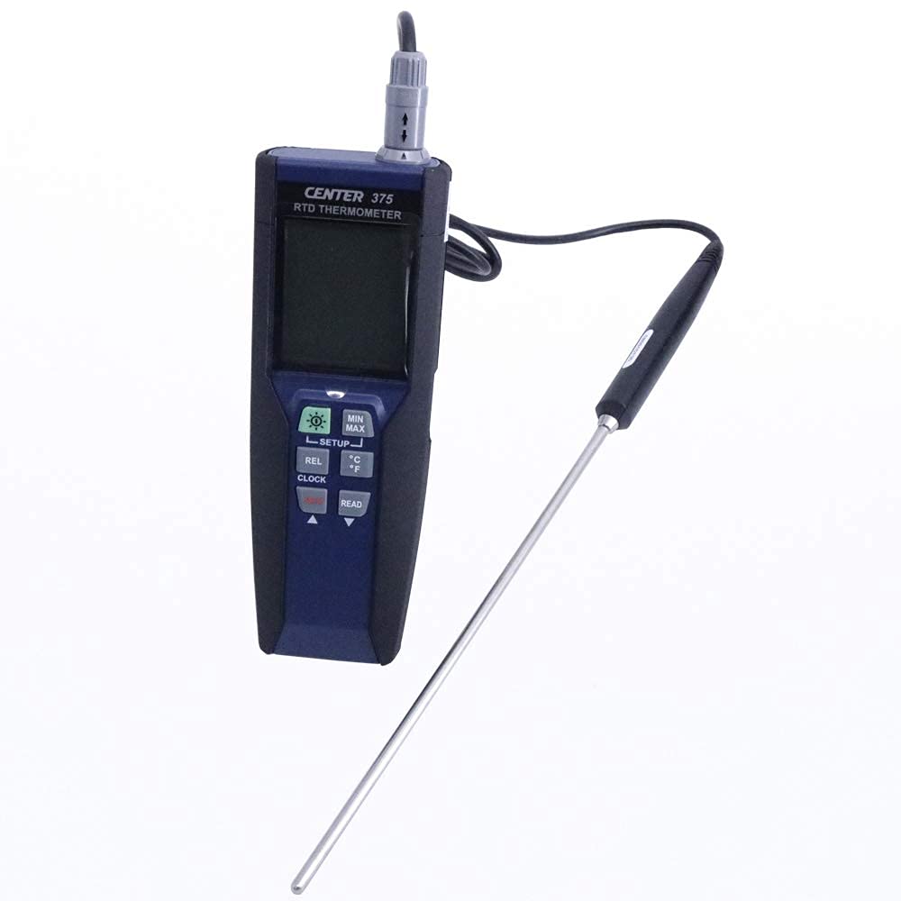 CENTER375 Precision Platinum Temperature Meter -100~400C 0.01C Resolution CENTER-375 Digital Industrial RTD Thermocouple Thermometer