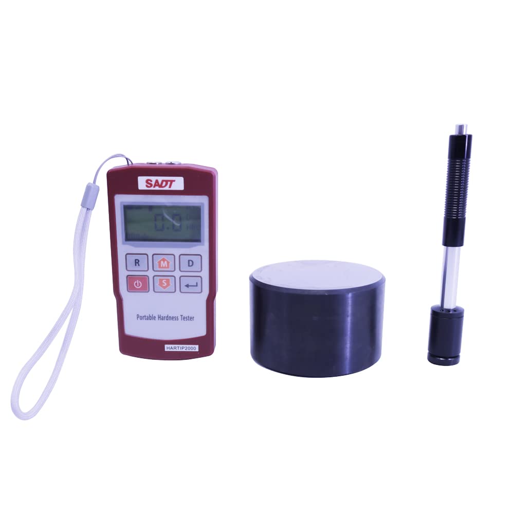 Graigar HARTIP2000 Portable Digital Leeb Hardness Tester Gauge HARTIP-2000 Hardness Scale HL HRC HRB HB HV HS 170 to 960 HL Leeb Hardness Tester with RS232 Interface Metal Durometer 300 Data Hold