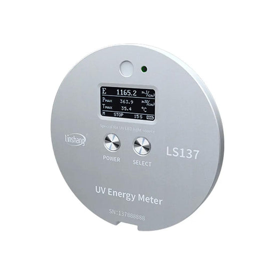 LS137 Portable UV Energy Meter Digital UVALED Energy Intensity Temperature Tester 340nm-420nm