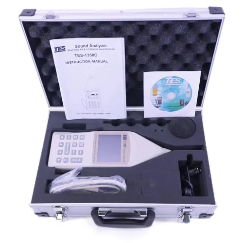 TES-1358C Sound Level Meter Analyzer Real Time 1/1 & 1/3 Octave Band Analysis