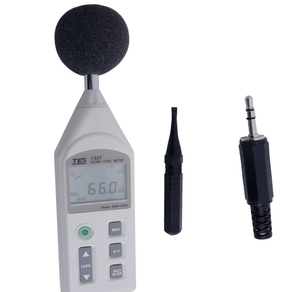 TES-1357 Precision Digital Sound Level Meter Noise Tester 31.5 Hz to 8KHz 30 to 130dB Noise Meter
