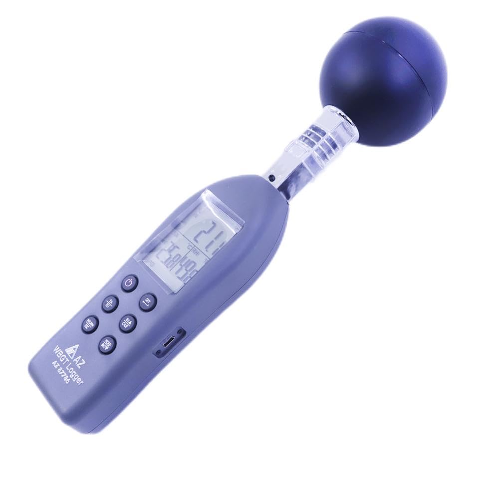AZ87786 Handheld WBGT Data Logger Wet Bulb Globe Temperature Meter WBGT Meter with Data Logger