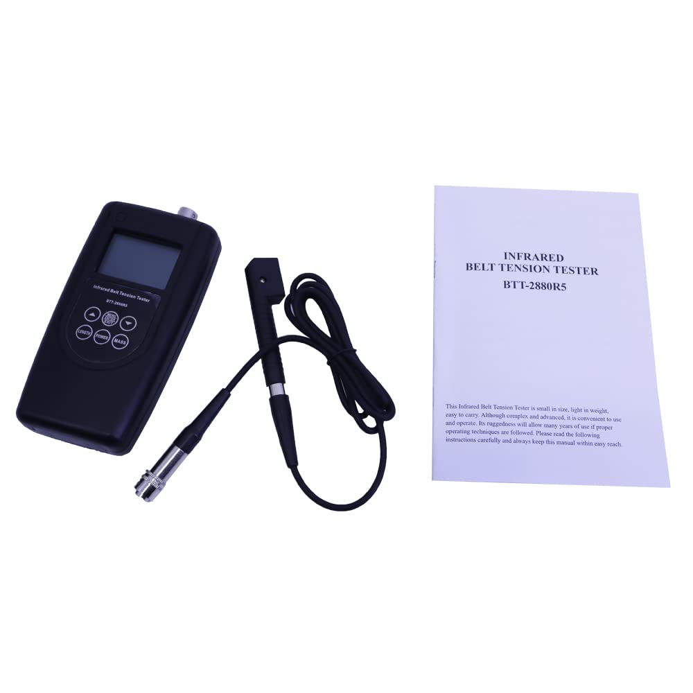 New BTT-2880R5 Split Portable Infrared Belt Tension Tester Range 10~500Hz Digital Motor Tensiometer 1.2m Length Cable Probe