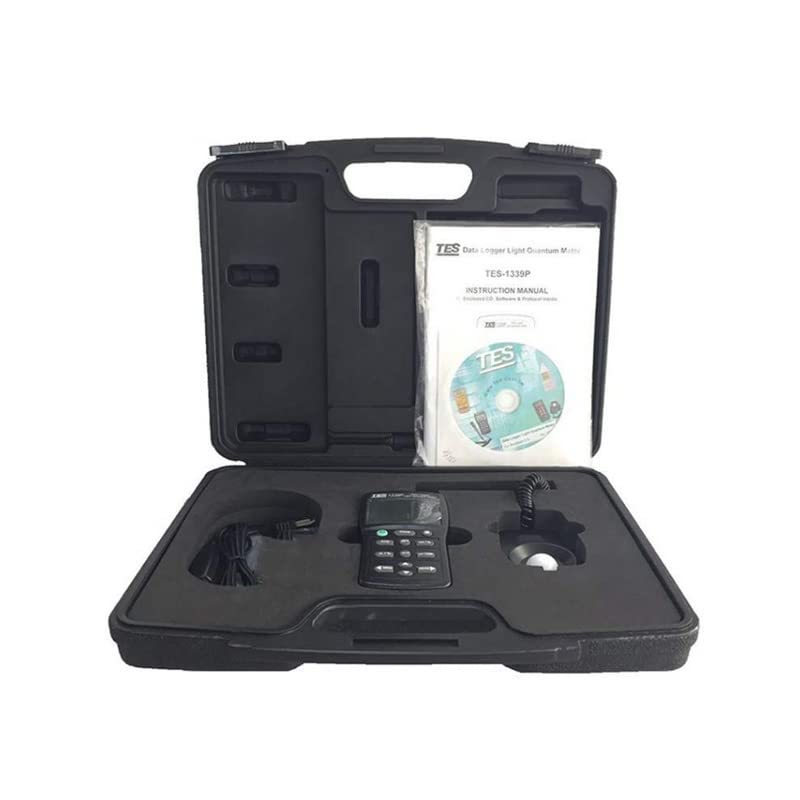 TES-1339P Portable Photosynthesis Tester Data Logger Light Quantum Meter Digital Luminous Intensity Meter