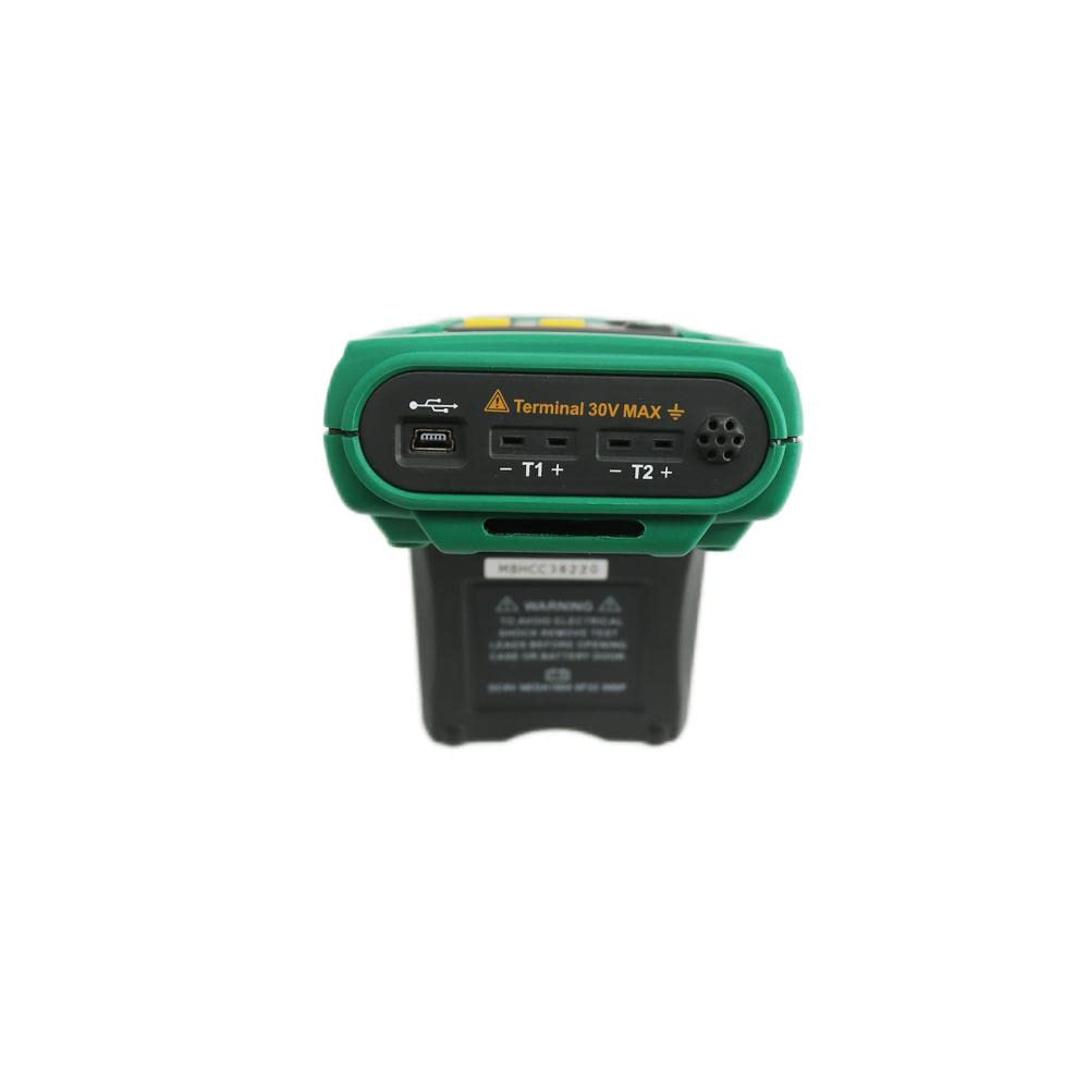 Mastech MS6514 Digital Thermocouple Thermometer Recorder T1 T2 Dual Channel Temperature Logger Thermocouple Temperature Meter