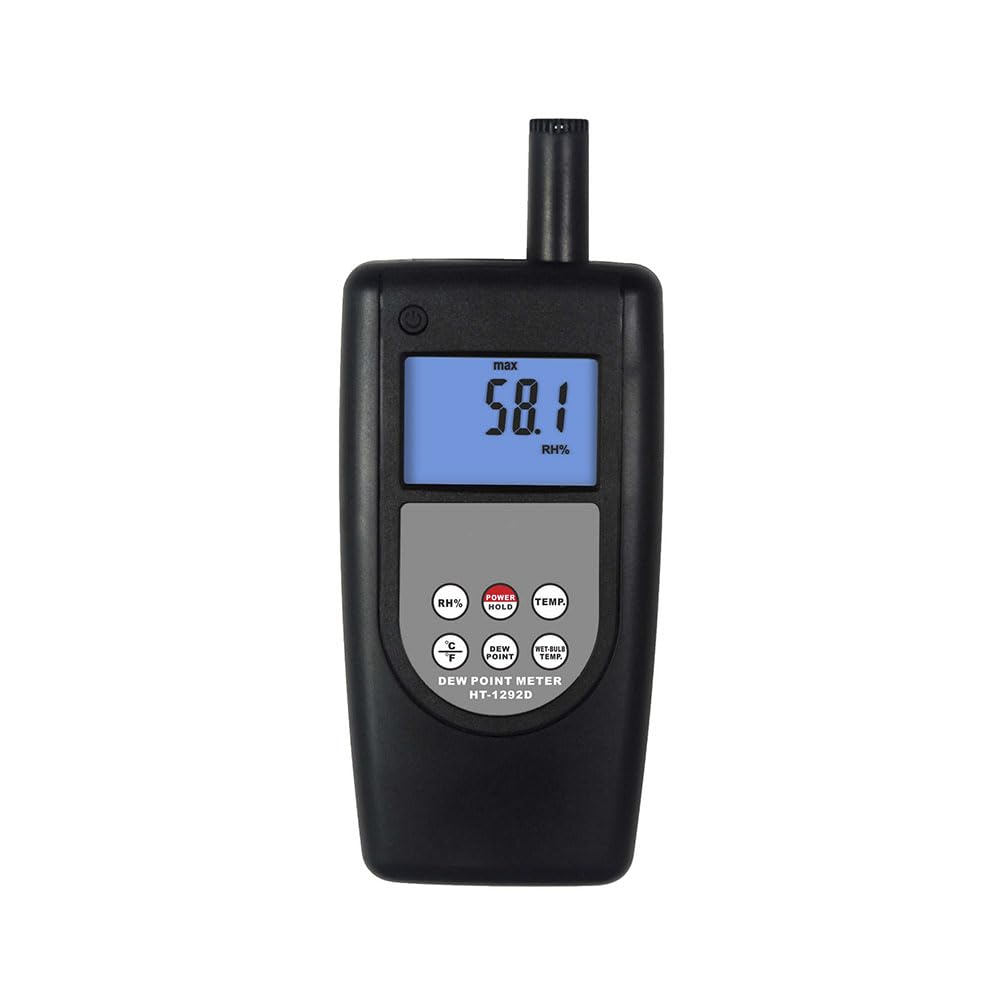 HT-1292D 4 in 1 Dew Point Meter Thermometer Hygrometer Dew Point Temperature Meter Wet Bulb Temperature Tester