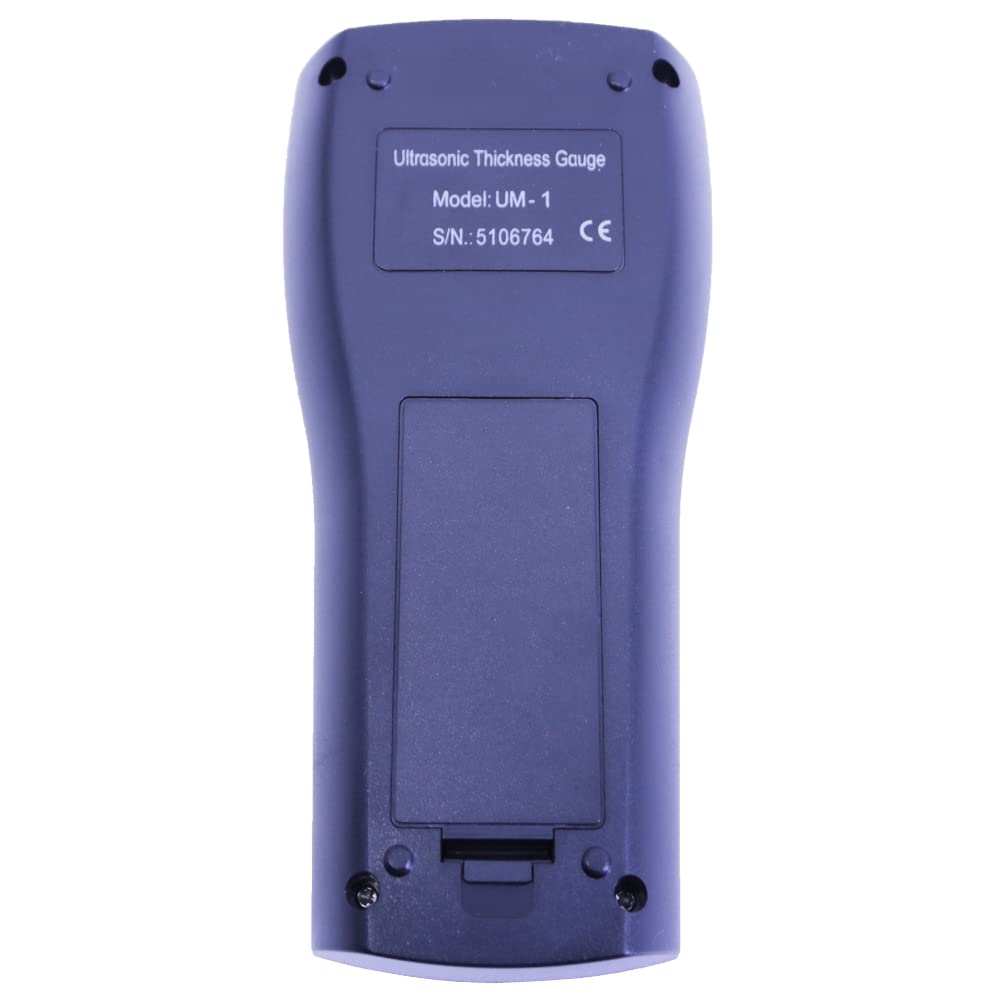 UM-1 Digital Ultrasonic Thickness Gauge 0.1mm Resolution P-E Mode Thickness Tester 0.8mm-100mm with PT-08 Probe