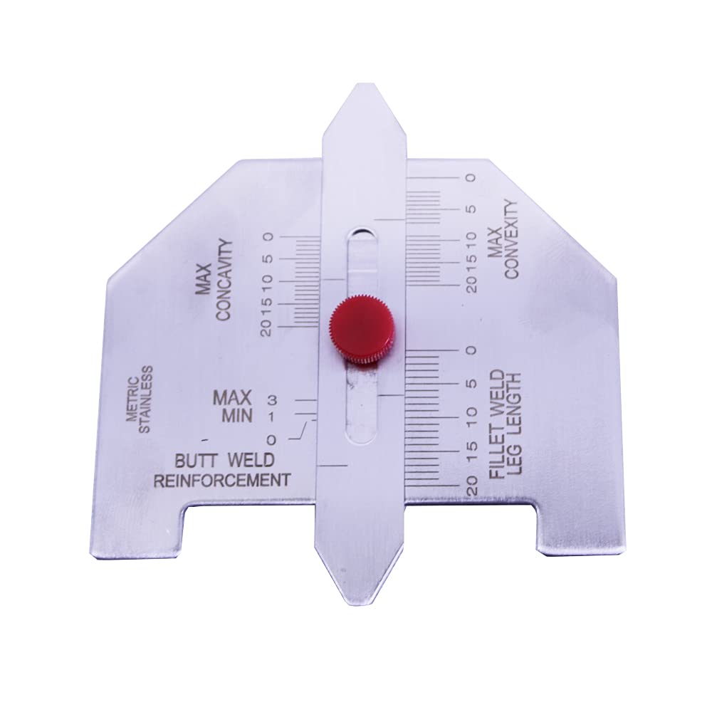 Stainless Steel Welding Gauge Tooling Kits Combine Suit 7 Pieces Fillet Weld Gage Micrometer Welding Inspection Gage
