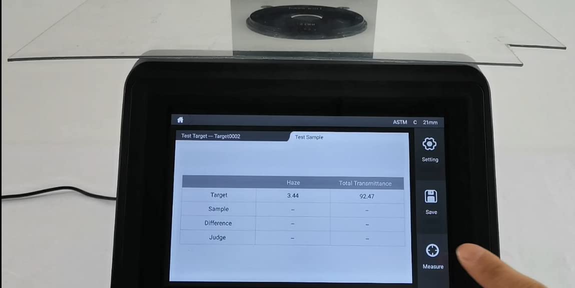 TH-100 Haze Meter ASTM D1746 Opacity Tester for Plastic Film
