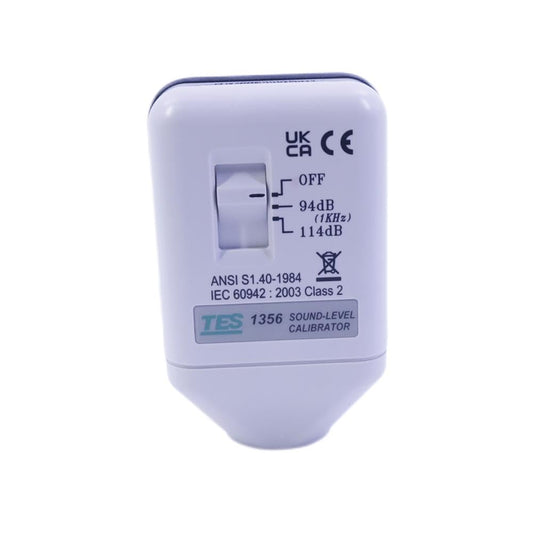 TES-1356 Sound Level Calibrator 94/114dB Noise Tester Calibration Meter