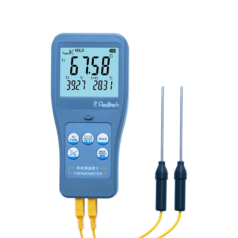 RTM1102 Thermocouple Thermometer Two Sampling Channels with DataHold Function