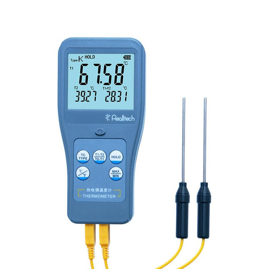 RTM1102 Thermocouple Thermometer Two Sampling Channels with DataHold Function