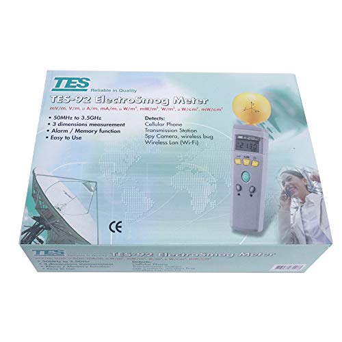 Graigar TES-92 EMF Meter Triaxial Data Logger The Electromagnetic Radiation Detector TES92