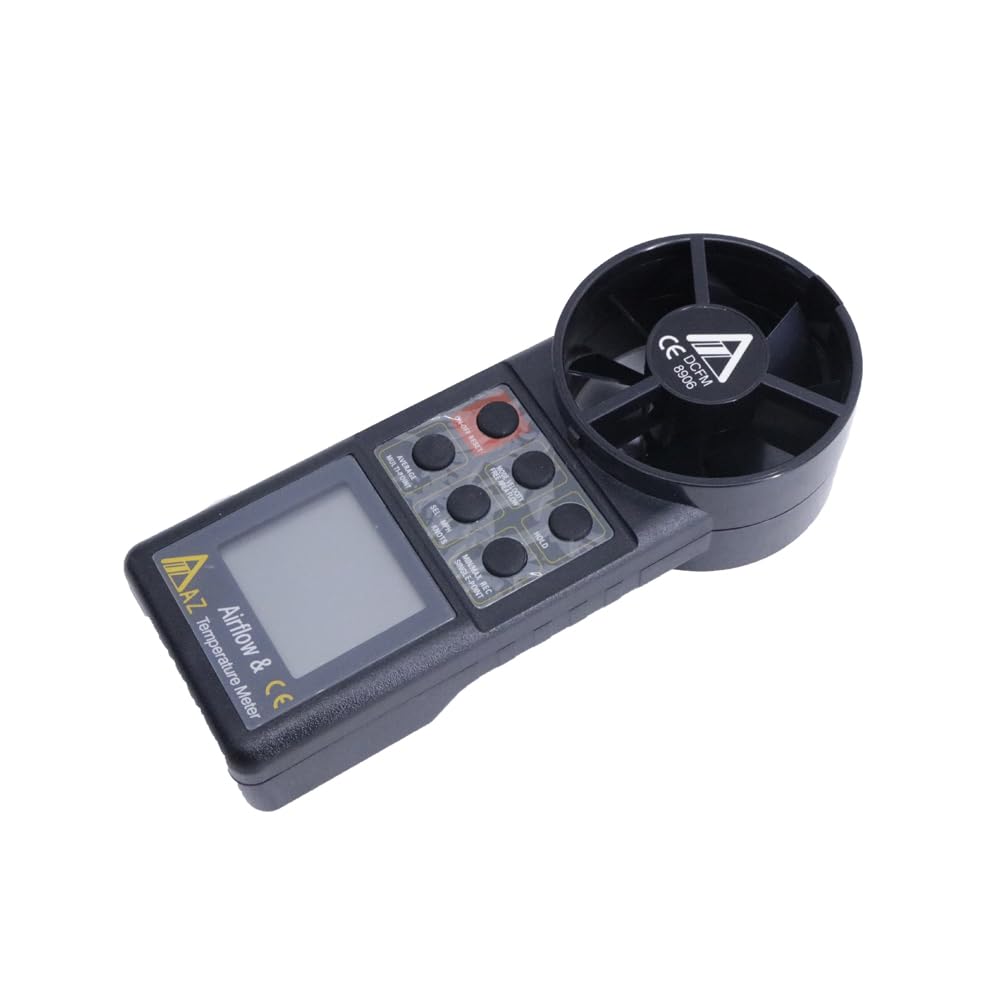 AZ8906 Digital Anemometer Air Velocity Temperature Meter Wind Speed Tester 0.4~30m/s