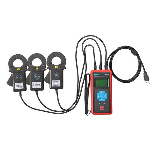 ETCR8300 Three-Channel Current/Leakage Monitoring Recorder 0mA-200A True RMS AC Leakage Current Tester
