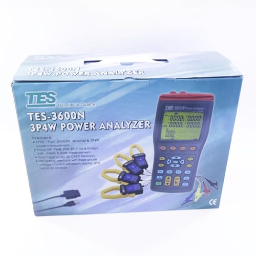 TES-3600N 3P4W Power Quality Analyzer Harmonic Clamp Meter Harmonic Analysis Meter