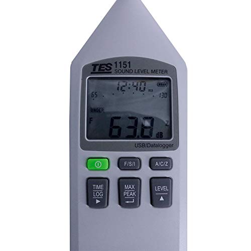 Graigar TES-1151 Digital Sound Level Meter 30 to 130 dB TES1151 DC/AC Noise Level Tester
