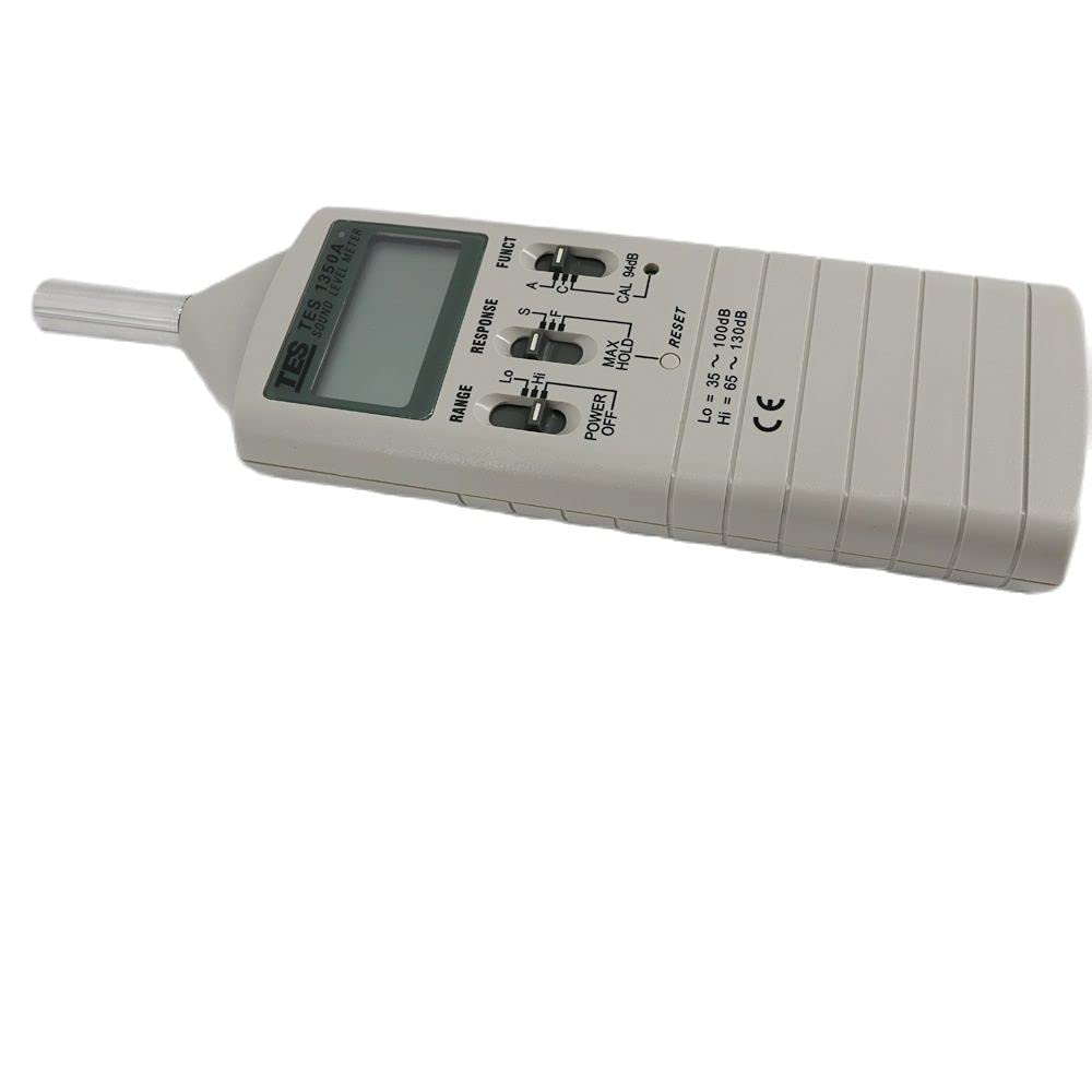 TES-1350A Sound Level Meter A and C Frequency Weighting 0.1dB Resolution Portable Noise Tester 35 to 130dB