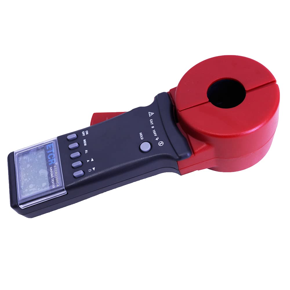 ETCR2100C+ Digital Clamp Ground Earth Resistance Tester Loop Resistance Test Resistance Range:0.01-200