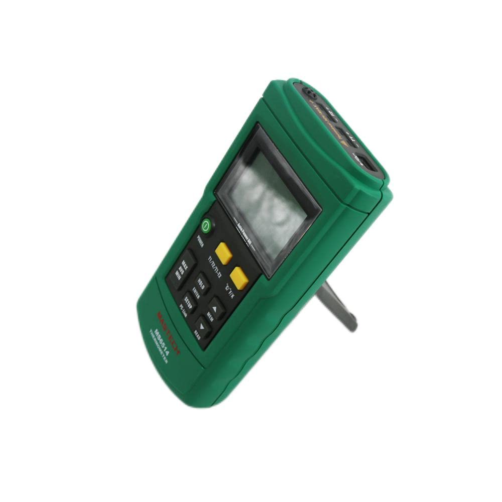 Mastech MS6514 Digital Thermocouple Thermometer Recorder T1 T2 Dual Channel Temperature Logger Thermocouple Temperature Meter