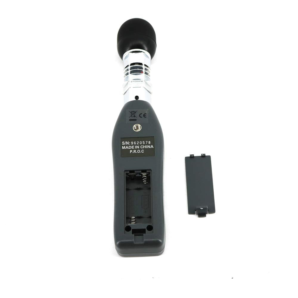 AZ8758 Digital Wet Bulb Globe Temperature Humidity Tester WBGT Meter Heat Index Checker with 40mm Black Ball