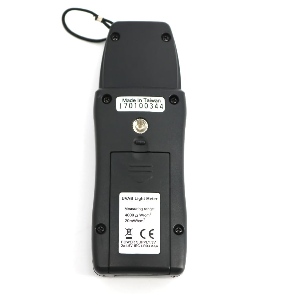 TENMARS TM-213 Pocket Size UVAB Light Meter 290nm to 390nm Ultraviolet Radiation Tester 3999 uW/cm² ~39.99mW/cm²