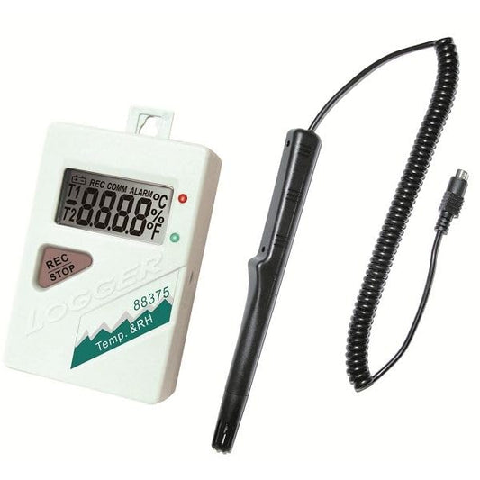 AZ88375 Hygrometer Recorder with External Humidity Temperature Sensor Hygrometer Data Logger