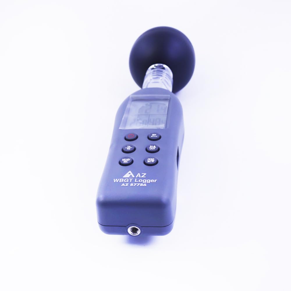 AZ87786 Handheld WBGT Data Logger Wet Bulb Globe Temperature Meter WBGT Meter with Data Logger