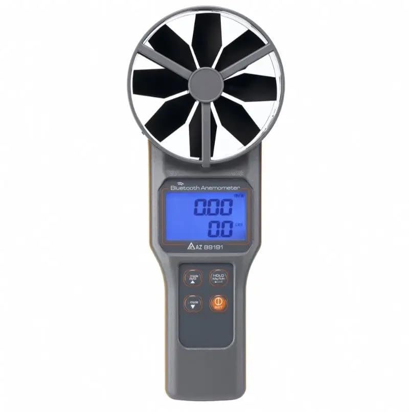 AZ89191 Bluetooth Temp./RH/CO2 Anemometer Wind Speed Meter Air Flow Meter Range 0.20~30.00m/s
