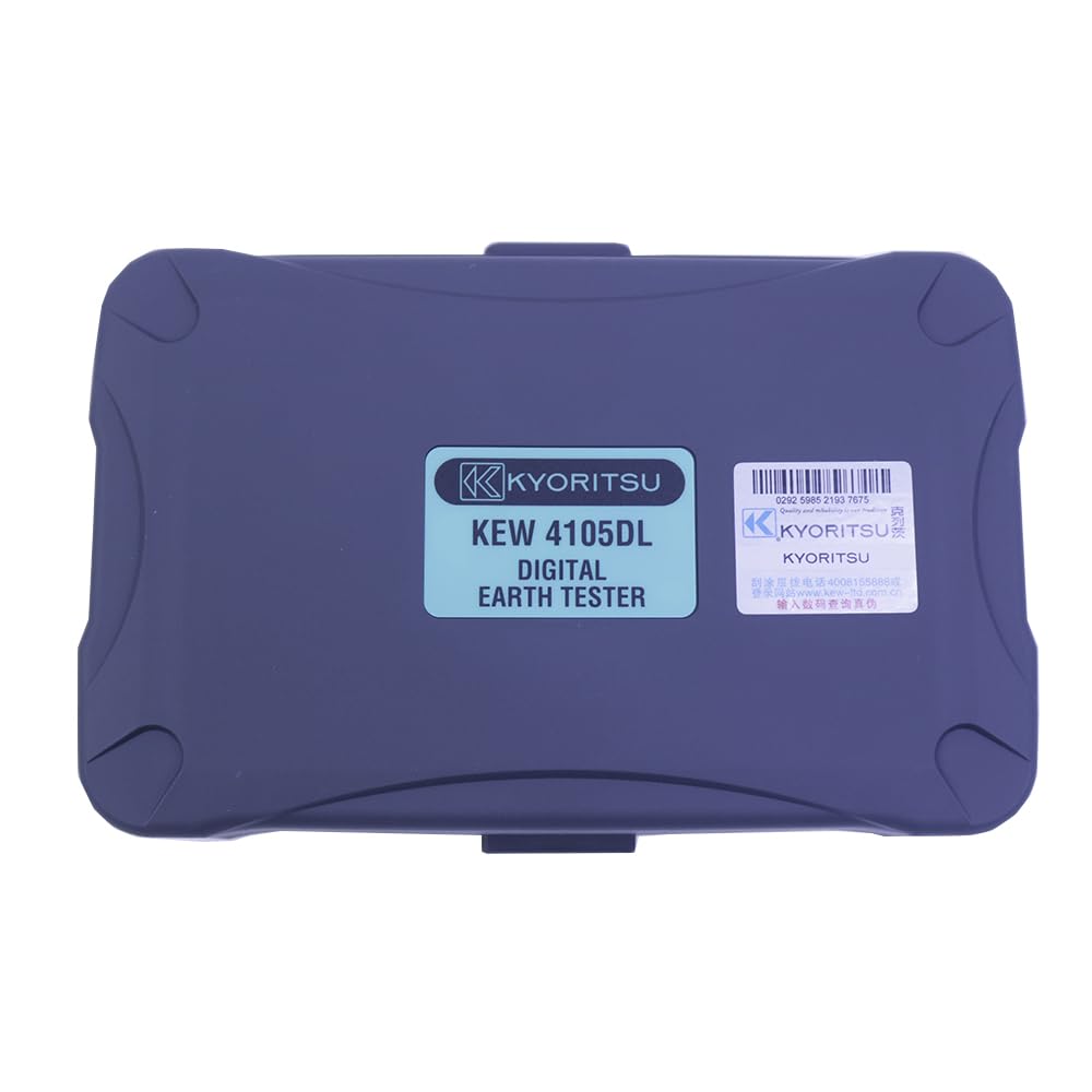 Kyoritsu4105DL Earth Tester IP67 Dust & Water-Proof Rugged Earth Tester Earth Resistance Meter 0.01-2000ohm KEW4105DL