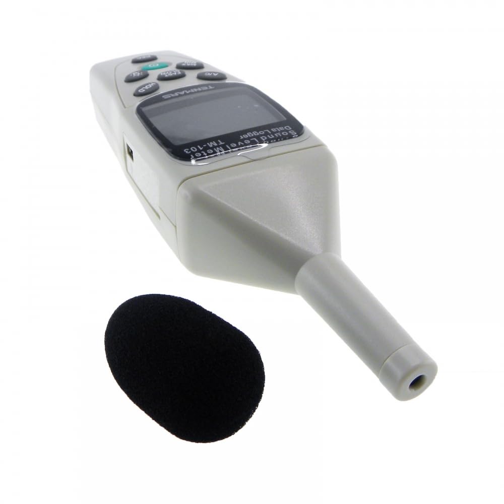 Tenmars TM-103 Sound Level Meter Noise Meter with Datalogging Frequency Range 31.5Hz~8KHz
