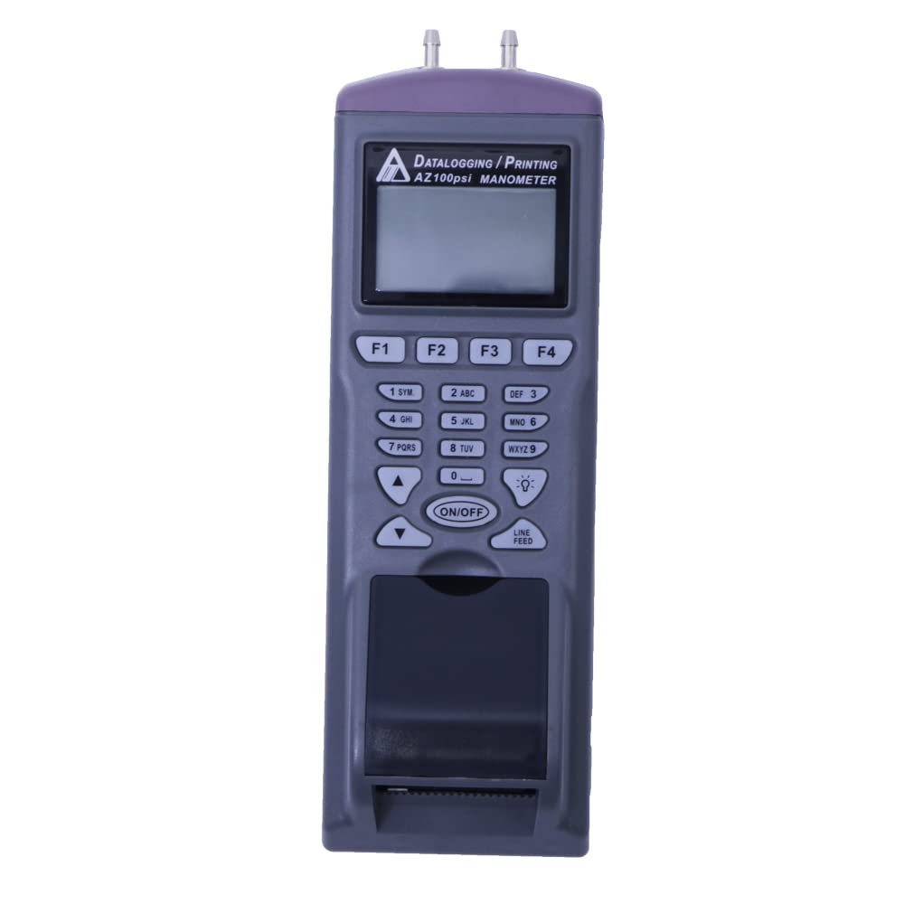 AZ9831 Digital Differential Pressure Data Logger 100 PSI Manometer Logger with Printer