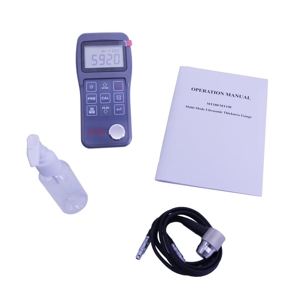 MT190 Multi Mode Digital Ultrasonic Thickness Gauge Coating Thickness Meter Pulse-Echo Echo-Echo