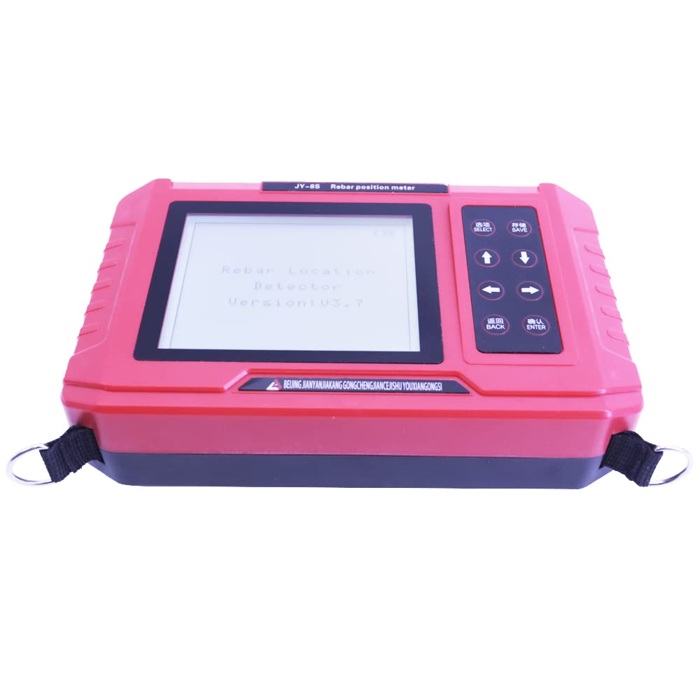Graigar JY-8S Concrete Rebar Locator Scanner: Reinforcement Detector, Compact, Lightweight, Non-Destructive, Accurate, Voice Alarm, Backlit Display
