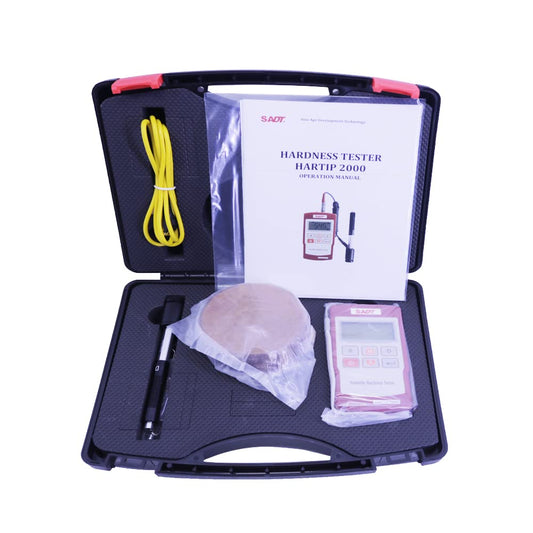 Graigar HARTIP2000 Portable Digital Leeb Hardness Tester Gauge HARTIP-2000 Hardness Scale HL HRC HRB HB HV HS 170 to 960 HL Leeb Hardness Tester with RS232 Interface Metal Durometer 300 Data Hold