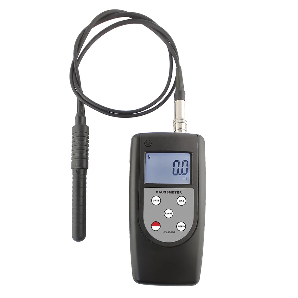 GS-100D2 Gauss Meter Radiation Magnetic Field Tester Induction Intensity Meter Measuring Range 0mT~200mT~2000mT