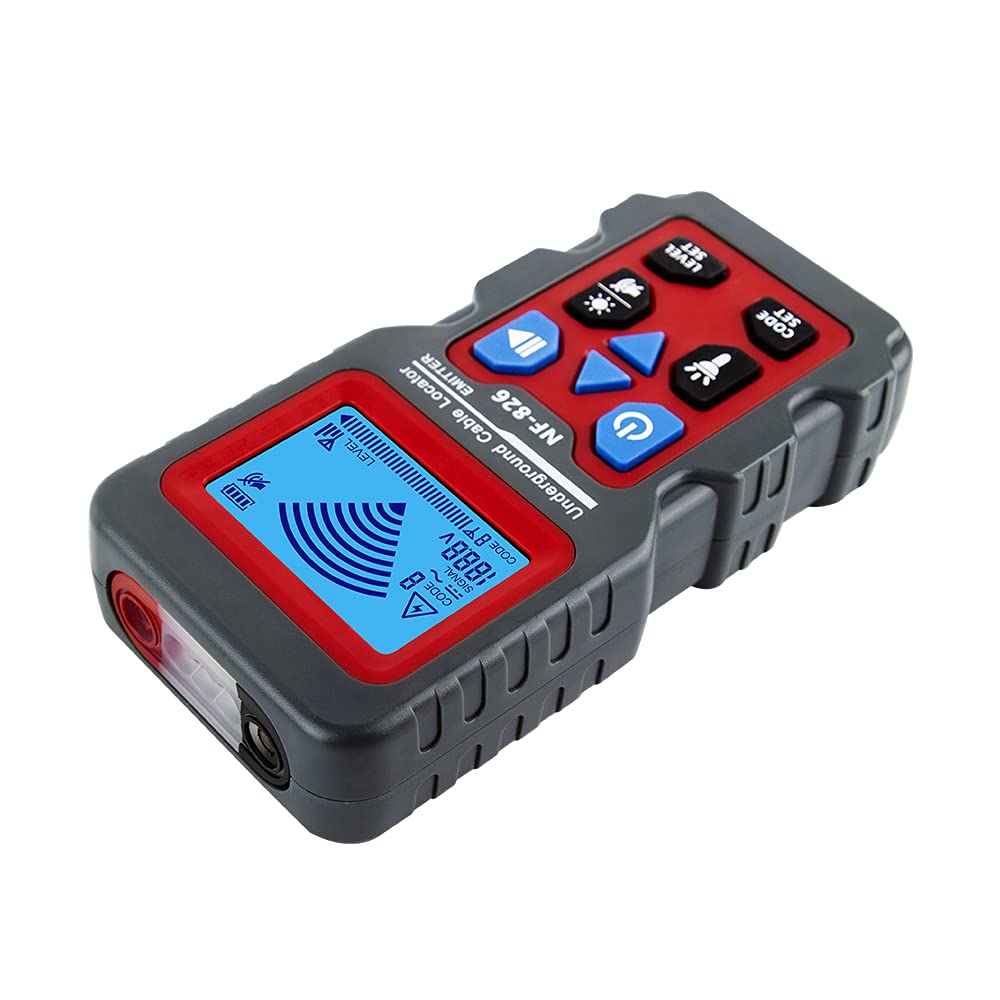 NF-826 Digital Underground Wire Tracker Cable Locator Portable Telephone Cable Finder Electrical Lines Detector