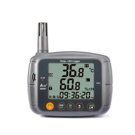 AZ88081 Large LCD Temperature & Humidity USB Data Logger Temperature and Humidity Recorder Datalogger Instead of AZ8808