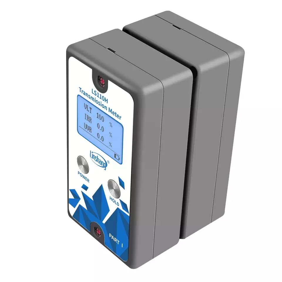 LS110H Digital Split Transmission Meter Glass Window Tint Light Solar Films Window Transmittance Tester VLT, IRR, UVR Value