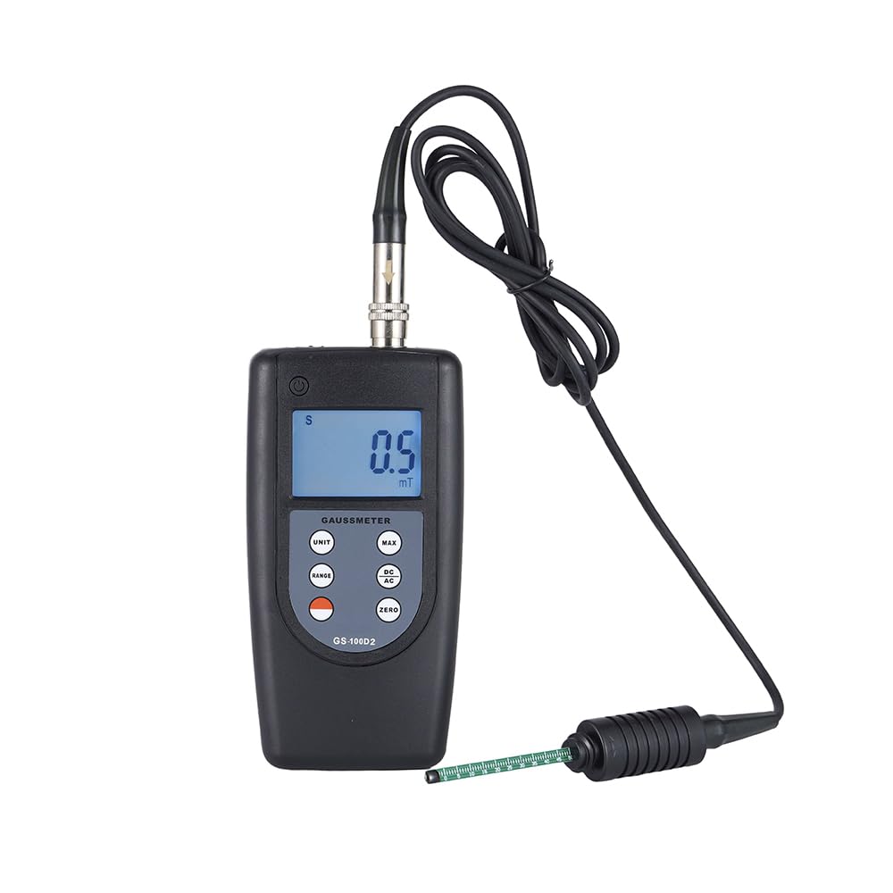 GS-100D2 Gauss Meter Radiation Magnetic Field Tester Induction Intensity Meter Measuring Range 0mT~200mT~2000mT