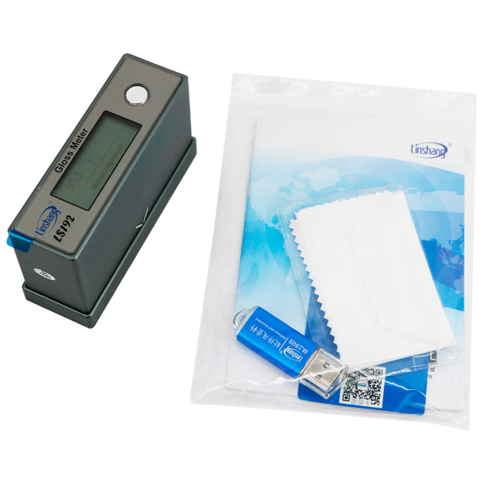 Graigar Digital Glossmeter LS192 Gloss Meter Measuring Range 0-1000GU Measurement Geometry 60 Degree and 0.1GU Resolution