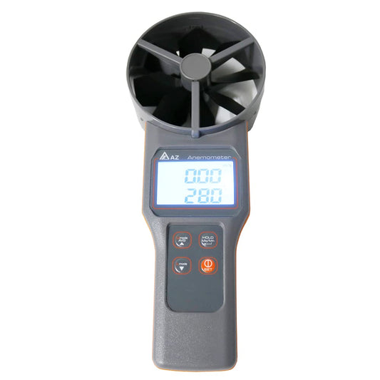 AZ8916 Portable Wind Speed Meter 10cm Vane Anemometer Temperature Air Velocity Tester